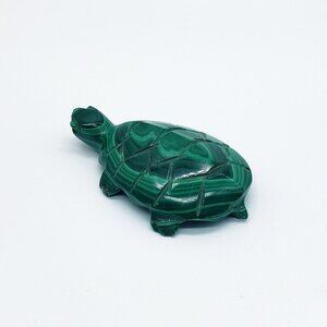 Handcarved Malachite Turtle